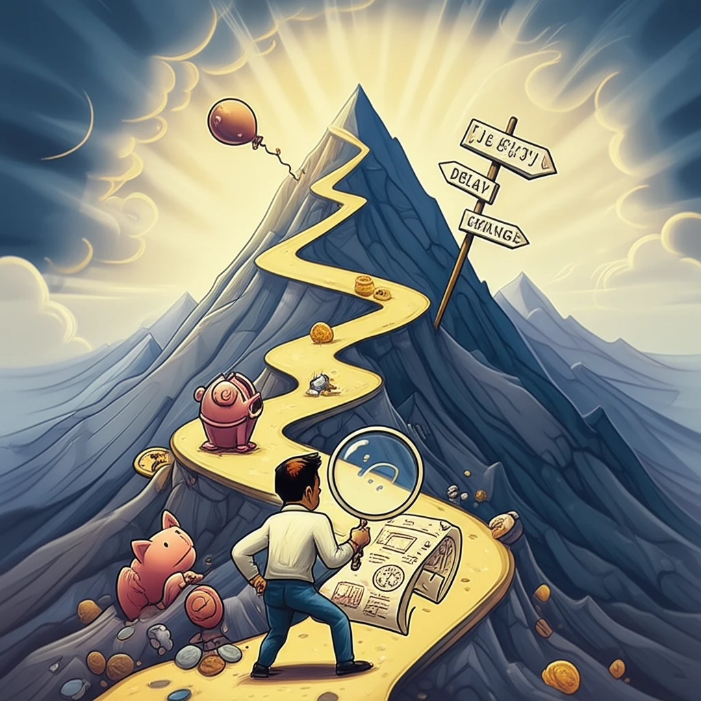 사업 지연 가능성을 나타내는 시계 이미지