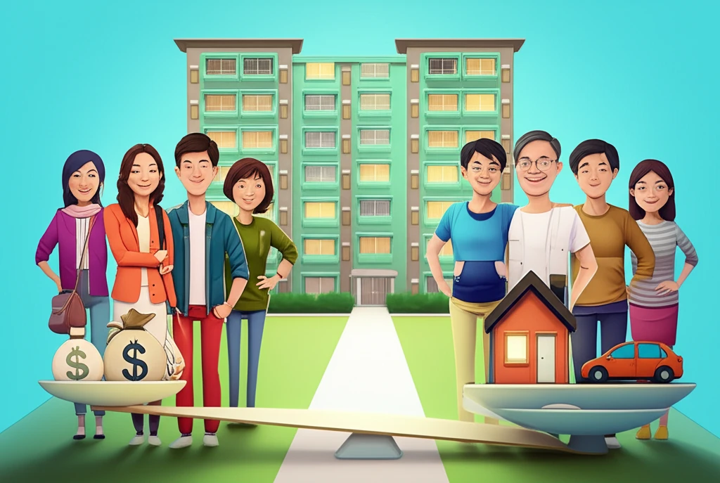 본론2 이미지 1: 특별공급 소득 및 자산 기준 비교 다이어그램